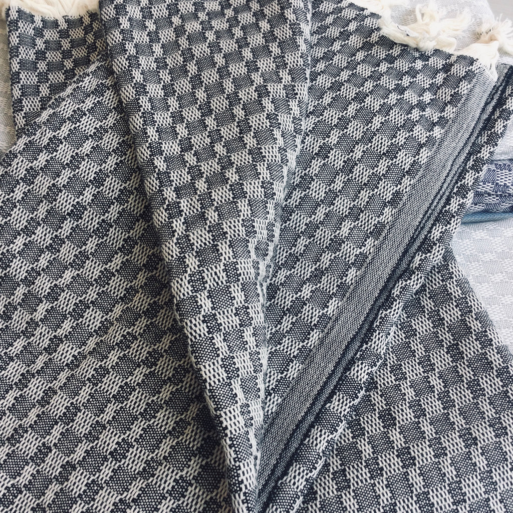 Zebuu Turkish Towel Tavas Black