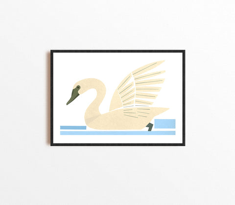 White Swan Art Print