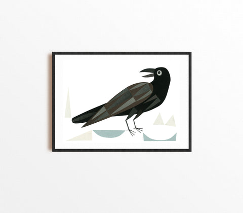 Zebuu Blackbird Art Print