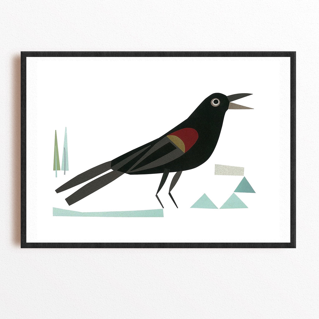 Red-winged Blackbird Art Print