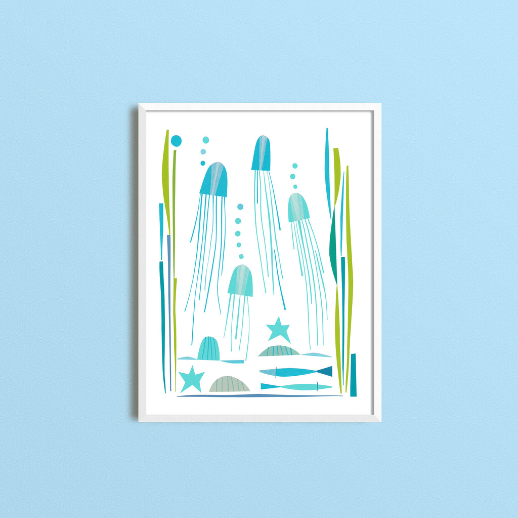 Zebuu Jellyfish Art Print