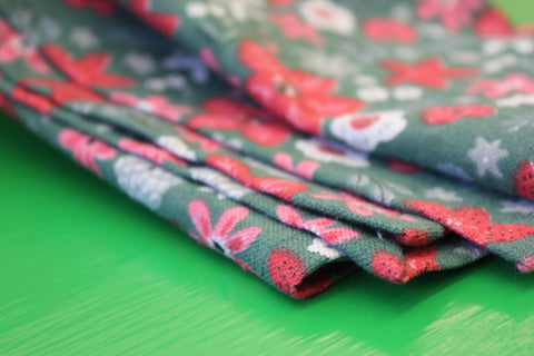 Zebuu Flowers Kitchen Towel Set of 3