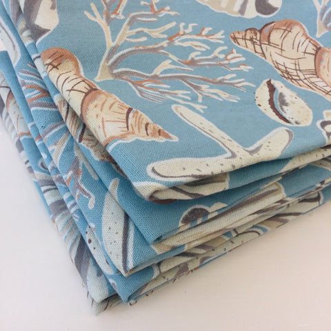 Zebuu Seashells Kitchen Towel Set of 3