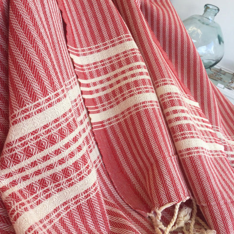 Zebuu Turkish Towel Salda Red