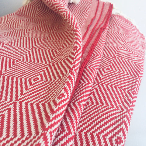 Zebuu Red Topaz Turkish Towel