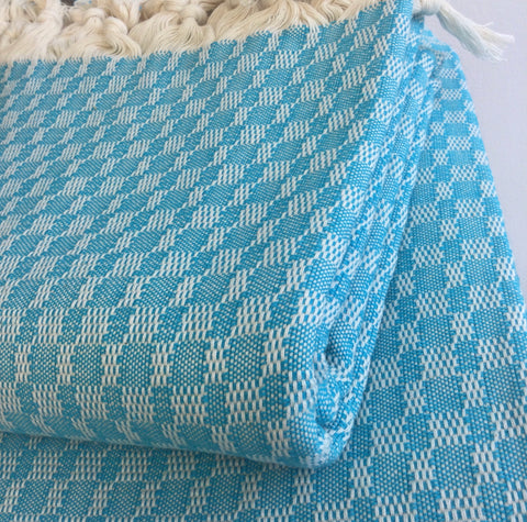 Zebuu Turkish Towel Tavas Turquoise