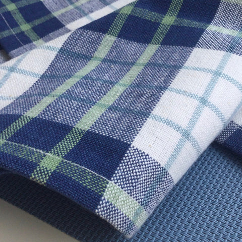 Zebuu Plaid Dinner Napkins Lakeside