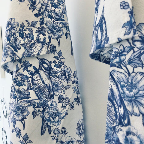 Zebuu Bluebird Kitchen Towels Set of 3