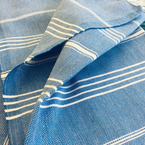 Zebuu Turkish Towel Fresh Blue