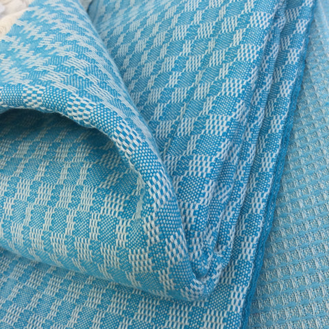 Zebuu Turkish Towel Tavas Turquoise