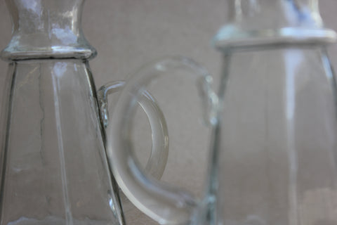 Small Glass Vases Set of 2