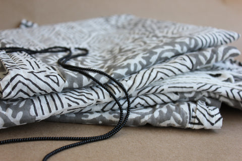 Cotton Scarf Handprinted