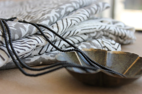 Cotton Scarf Handprinted