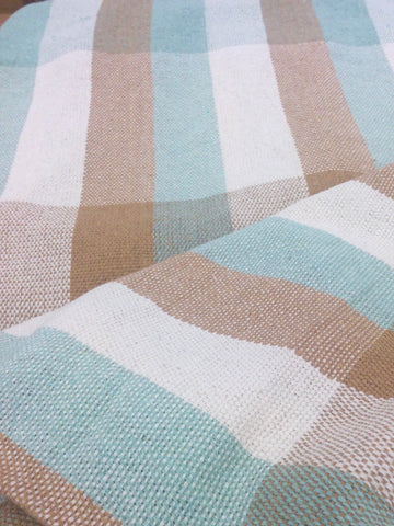 Zebuu Cotton Blanket Mocha Mint