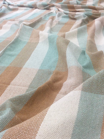 Zebuu Cotton Blanket Mocha Mint