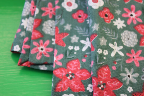 Zebuu Flowers Kitchen Towel Set of 3