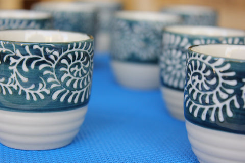 Tiny Japanese Cups Set of 4