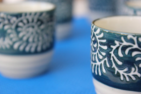 Tiny Japanese Cups Set of 4