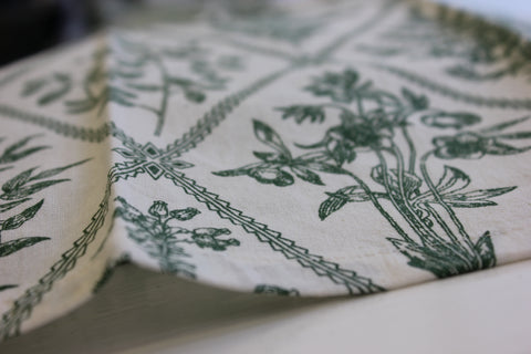 Zebuu Dinner Napkins Vintage Green