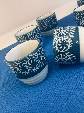 Tiny Japanese Cups Set of 4