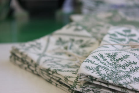 Zebuu Dinner Napkins Vintage Green