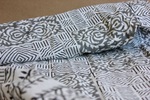 Cotton Scarf Handprinted