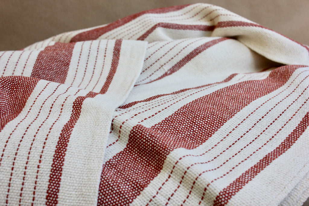 Zebuu Cotton Blanket Brick Stripe