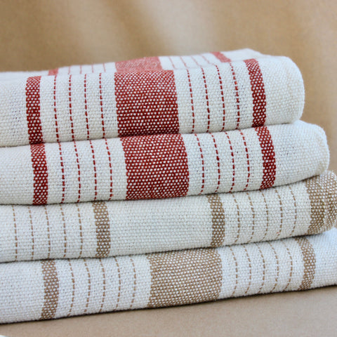 Zebuu Cotton Blanket Brick Stripe