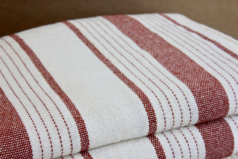 Zebuu Cotton Blanket Brick Stripe
