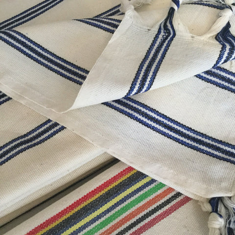Zebuu Turkish Towel Izmir Azul Stripe