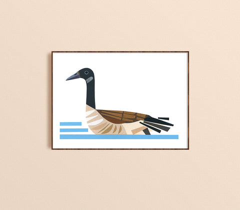 Zebuu Canada Goose Art Print