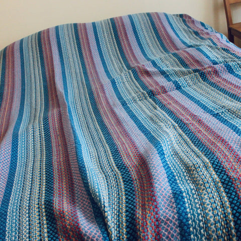 Zebuu Colorful Blue Cotton Blankets