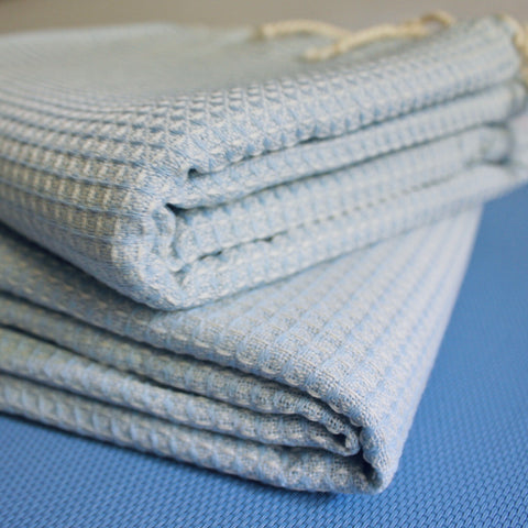 Zebuu Turkish Towel Arctic Blue