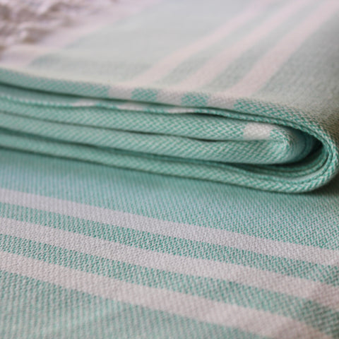 Zebuu Turkish Towel Seafoam