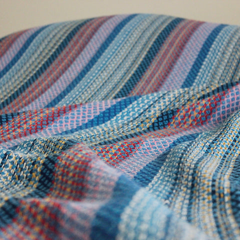 Zebuu Colorful Blue Cotton Blankets