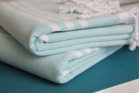 Zebuu Turkish Towel Seafoam