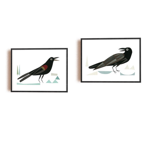 Zebuu Blackbird Art Print