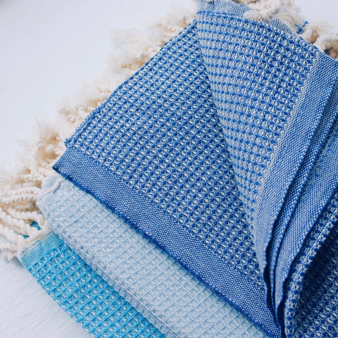 Zebuu Turkish Towel Coastal Blue