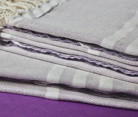 Zebuu Turkish Bath Towel Lavender