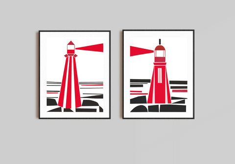 Zebuu Lighthouse Art Print